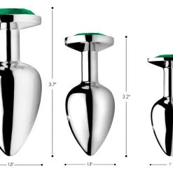Booty Sparks Emerald Gem Anal Plug Set