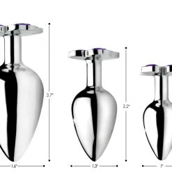 Booty Sparks Flower Hearts Anal Plug Set