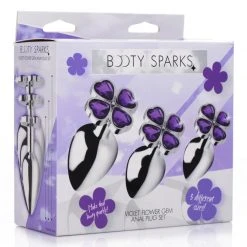 Booty Sparks Flower Hearts Anal Plug Set