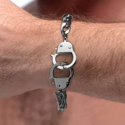 Master Series Cuff Him Handcuff Bracelet BDSM