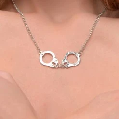 Master Series Cuff Her Handcuff Necklace BDSM