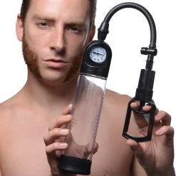 Size Matters Trigger Penis Pump With Built-in Pressure Gauge