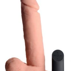 Big Shot Vibrating Remote Control Silicone Dildo With Balls - 9 Inch Dildos & Strap-Ons