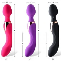 Wand Essentials 10X Dual Duchess 2-in-1 Silicone Massager Vibrators