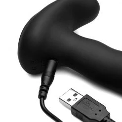 Alpha-Pro 10X P-Massage Silicone Prostate Stimulator With Stroking Bead