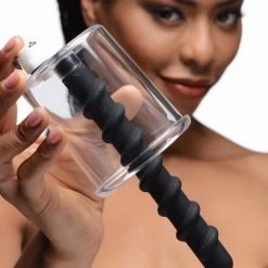 Master Series Rosebud Driller Cylinder With Silicone Swirl Insert