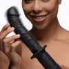 Ass Thumpers The Large Realistic 10X Silicone Vibrator With Handle Penis Pleasure