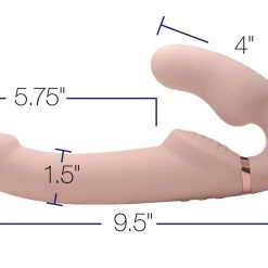 Strap U Dildos & Strap-Ons Remote Control Inflatable Vibrating Silicone Ergo Fit Strapless Strap-On