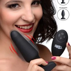 Swell Worlds First Remote Control Inflatable 10X Vibrating Silicone Anal Plug
