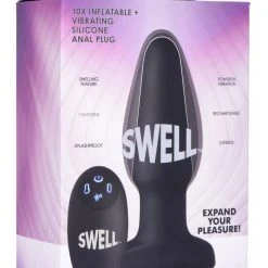 Swell Worlds First Remote Control Inflatable 10X Vibrating Silicone Anal Plug