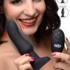 Swell Worlds First Remote Control Inflatable 10X Vibrating Curved Silicone Anal Plug