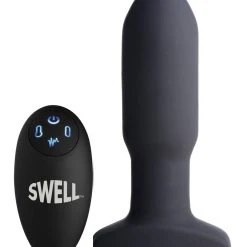 Swell Worlds First Remote Control Inflatable 10X Vibrating Missile Silicone Anal Plug
