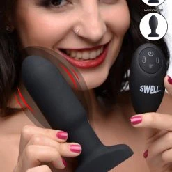 Swell Worlds First Remote Control Inflatable 10X Vibrating Missile Silicone Anal Plug