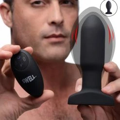 Swell Worlds First Remote Control Inflatable 10X Vibrating Missile Silicone Anal Plug