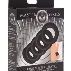 Master Series BDSM Ring Master Custom Ball Stretcher Kit - Silver 15 Master Series BDSM Ring Master Custom Ball Stretcher Kit - Silver