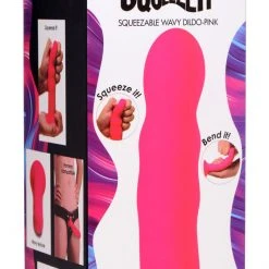Squeeze-It Squeezable Wavy Dildo - Dildos & Strap-Ons