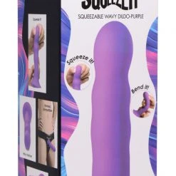 Squeeze-It Squeezable Wavy Dildo - Dildos & Strap-Ons