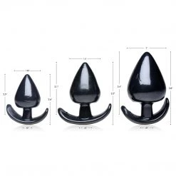 Master Series Triple Spades 3 Piece Anal Plug Set