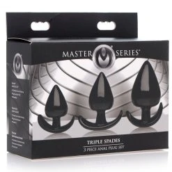 Master Series Triple Spades 3 Piece Anal Plug Set