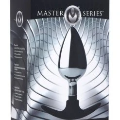 Master Series Dark Invader Metal And Silicone Anal Plug - Small