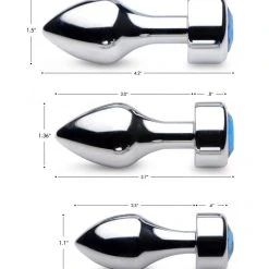 Booty Sparks Gem Weighted Anal Plug - Large