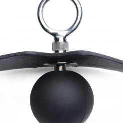 Strict Leather BDSM Eyelet Ball Gag