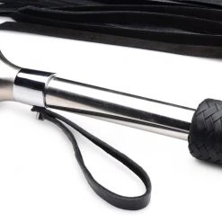 Strict Leather Leather Flogger With Stainless Steel Handle BDSM
