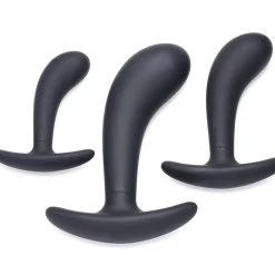 Master Series Dark Delights 3 Piece Curved Anal Trainer Set