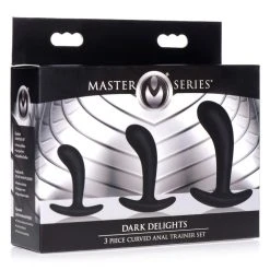 Master Series Dark Delights 3 Piece Curved Anal Trainer Set