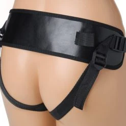 Strap U 10X Groove Harness With Vibrating And Rotating Silicone Dildo