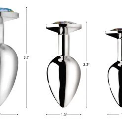 Booty Sparks Rainbow Prism Gem Anal Plug - Large