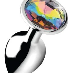 Booty Sparks Rainbow Prism Gem Anal Plug - Large