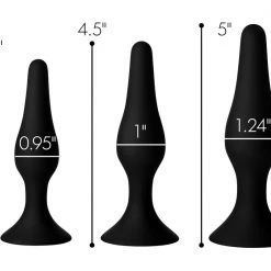 Master Series Triple Spire Tapered Silicone Anal Trainer Set