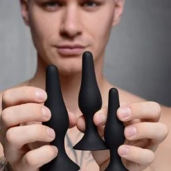 Master Series Triple Spire Tapered Silicone Anal Trainer Set