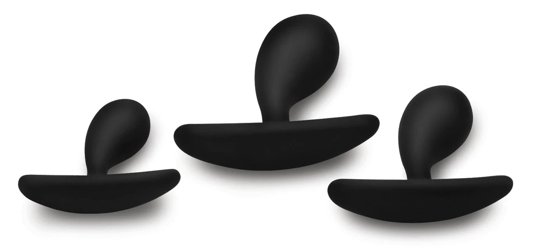 Master Series Dark Droplets 3 Piece Curved Silicone Anal Trainer Set 4 Master Series Dark Droplets 3 Piece Curved Silicone Anal Trainer Set