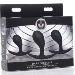 Master Series Dark Droplets 3 Piece Curved Silicone Anal Trainer Set 9 Master Series Dark Droplets 3 Piece Curved Silicone Anal Trainer Set