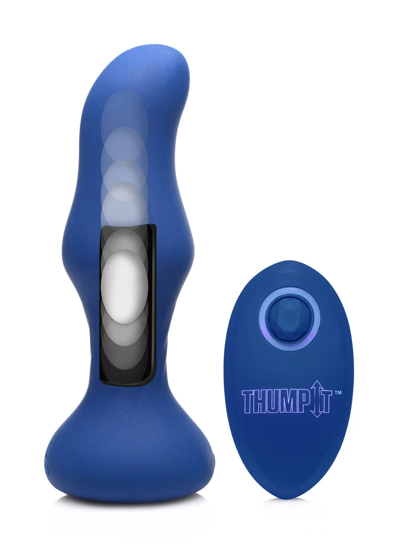 Thump It 7X Slim Curved Thumping Silicone Anal Plug 2 Thump It 7X Slim Curved Thumping Silicone Anal Plug