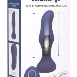 Thump It 7X Slim Curved Thumping Silicone Anal Plug 9 Thump It 7X Slim Curved Thumping Silicone Anal Plug