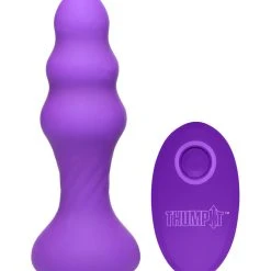 Thump It 7X Slim Ribbed Thumping Silicone Anal Plug