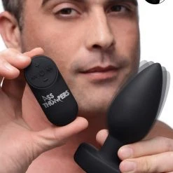 Ass Thumpers The Taper 10X Smooth Silicone Remote Control Vibrating Butt Plug