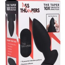 Ass Thumpers The Taper 10X Smooth Silicone Remote Control Vibrating Butt Plug 15 Ass Thumpers The Taper 10X Smooth Silicone Remote Control Vibrating Butt Plug