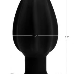 Ass Thumpers The Assterisk 10X Ribbed Silicone Remote Control Vibrating Butt Plug Anal