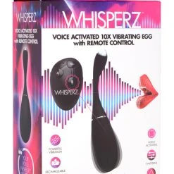 Whisperz Vibrators Voice Activated 10X Vibrating Egg With Remote Control