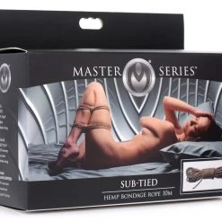 Master Series BDSM Sub-Tied Hemp Bondage Rope -10M