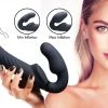Strap U Ergo-Fit Twist Inflatable Vibrating Silicone Strapless Strap-on - Dildos & Strap-Ons