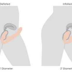 Strap U Ergo-Fit Twist Inflatable Vibrating Silicone Strapless Strap-on - Beige