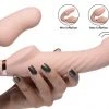 Strap U Ergo-Fit Twist Inflatable Vibrating Silicone Strapless Strap-on - Beige