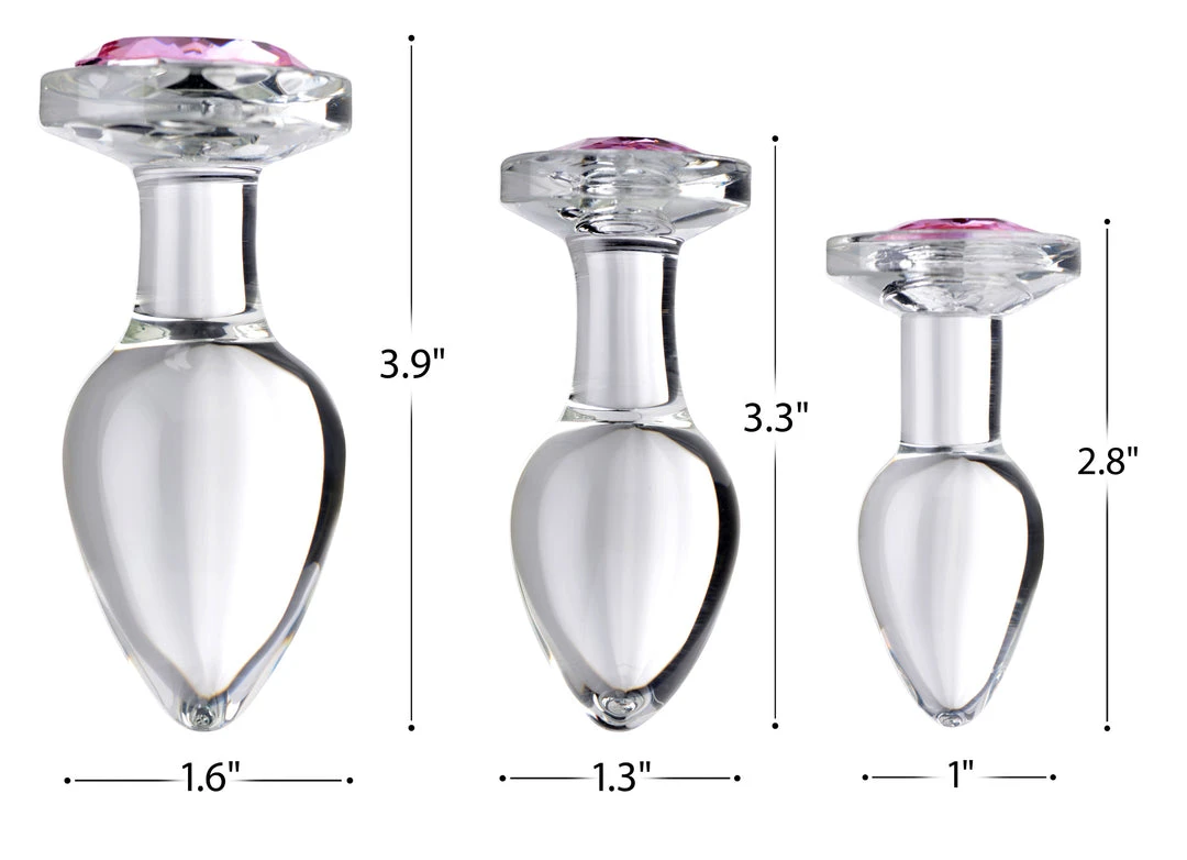 Booty Sparks Gem Glass Anal Plug - Medium 5 Booty Sparks Gem Glass Anal Plug - Medium