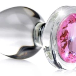 Booty Sparks Gem Glass Anal Plug - Large