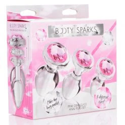 Booty Sparks Gem Glass Anal Plug Set